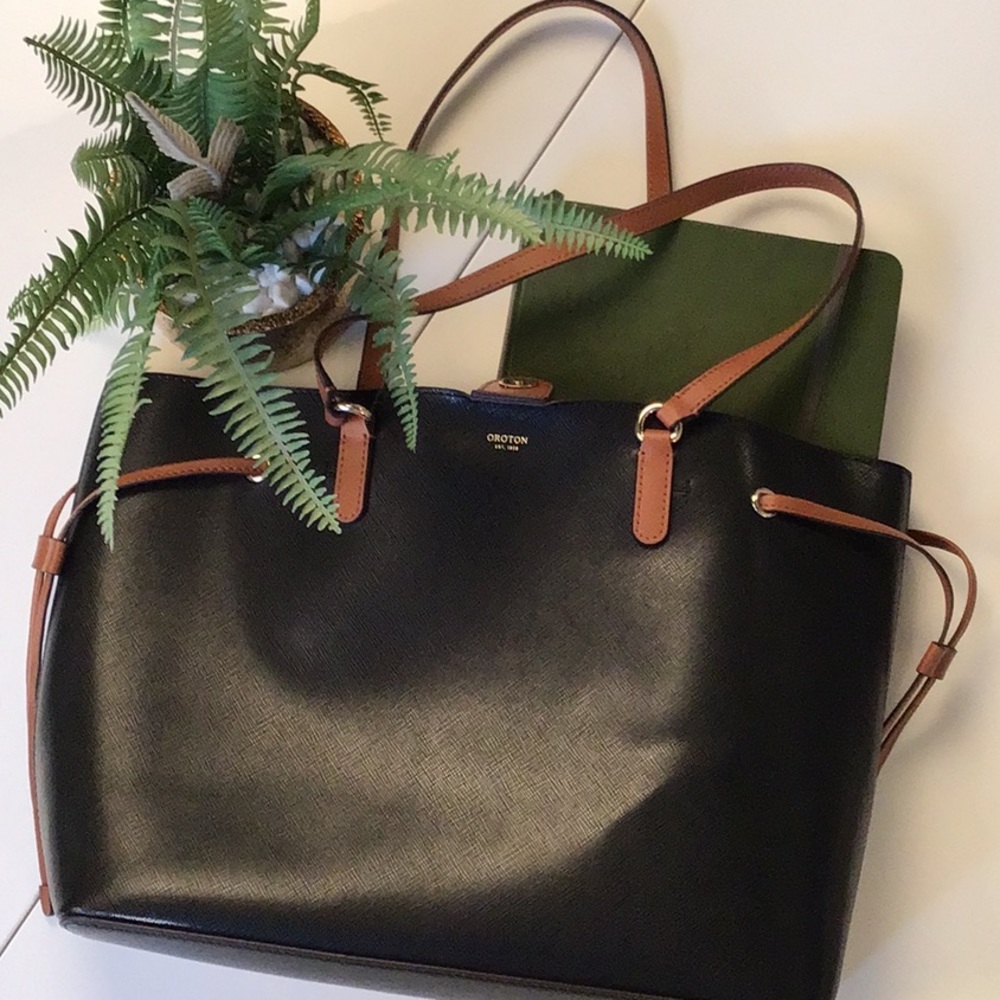 Authentic Oroton Saffiano Harriet Medium Tote
